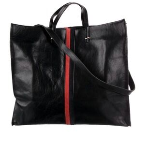 Clare V Leather Navy
Stripe Tote NWOT